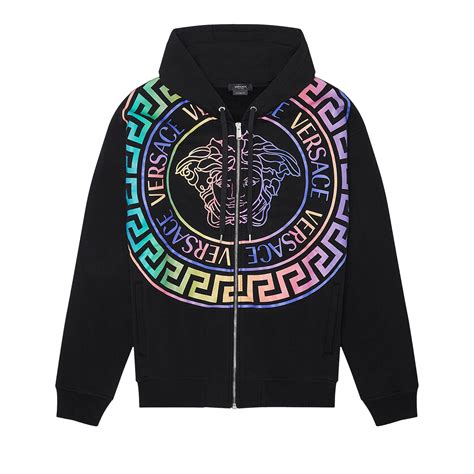 versace multicolor medusa hoodie ilustracion|versace medusa shirt men's uk.